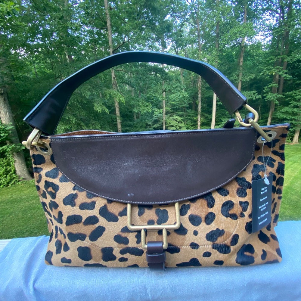 Aquatalia leopard print bag